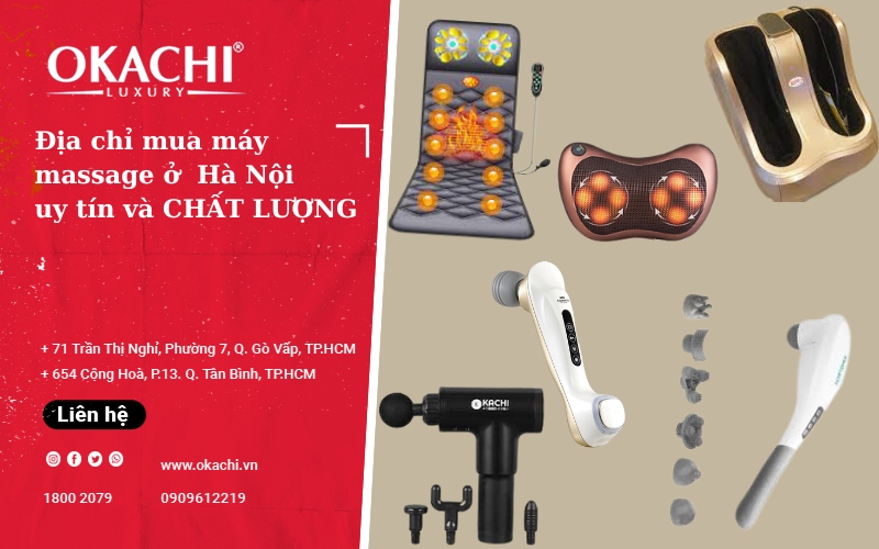 Địa chỉ mua máy massage ở  Hà Nội uy tín và CHÍNH HÃNG
