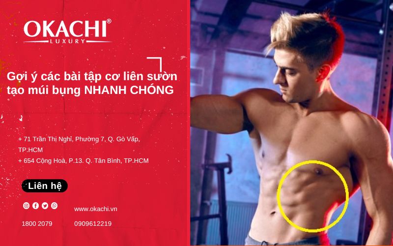 Gợi ý các bài tập cơ liên sườn tạo múi bụng NHANH CHÓNG