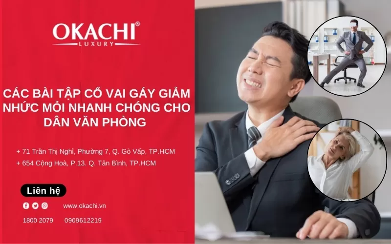 14 Bài tập cổ vai gáy cho dân văn phòng giúp GIẢM NHỨC MỎI