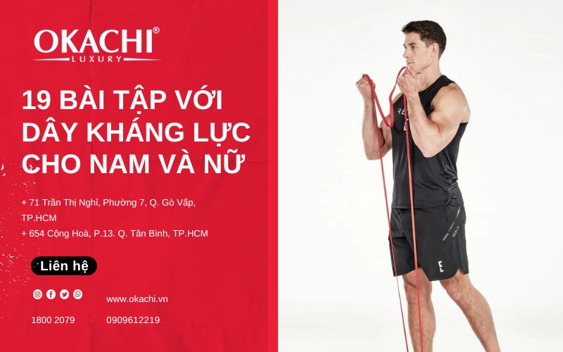 19 bài tập với dây kháng lực cho nam và nữ dễ THỰC HIỆN