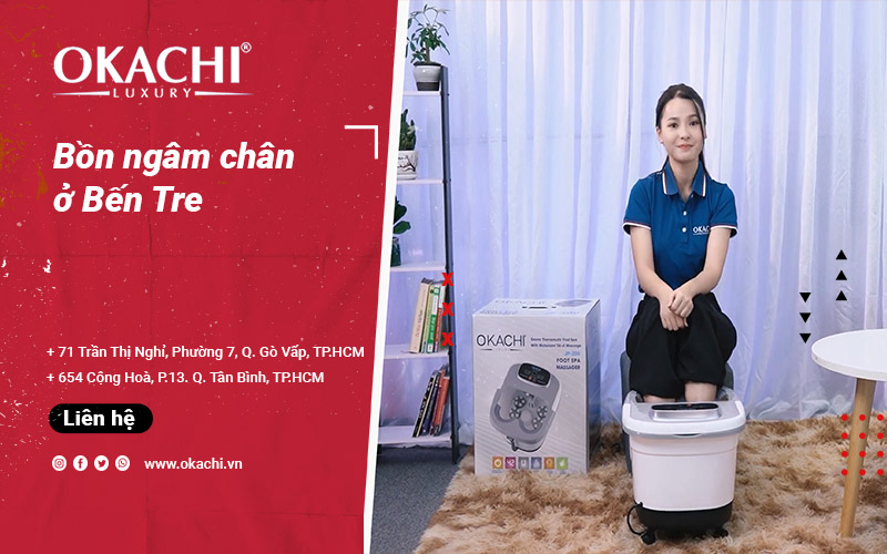 Bồn ngâm chân ở Bến Tre CAO CẤP thư giãn massage 