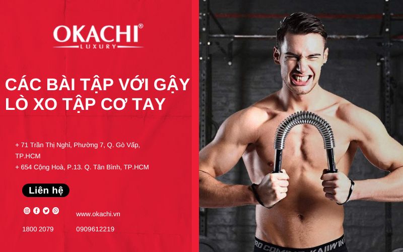Các bài tập với gậy lò xo tập cơ tay ĐÚNG và AN TOÀN tại nhà
