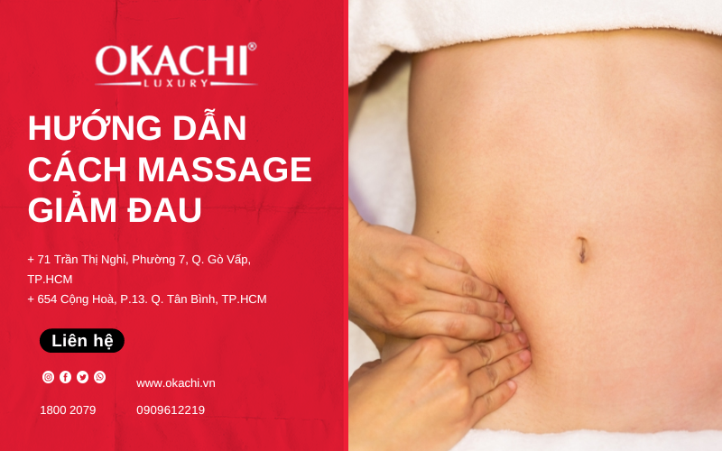 Hướng dẫn cách massage GIẢM ĐAU BỤNG đúng cách
