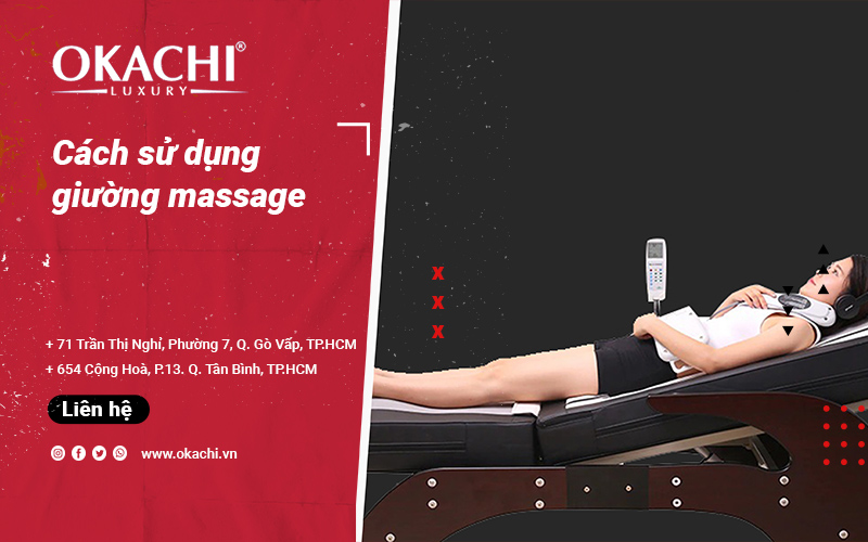 Cách sử dụng giường massage giúp thư giãn nhanh