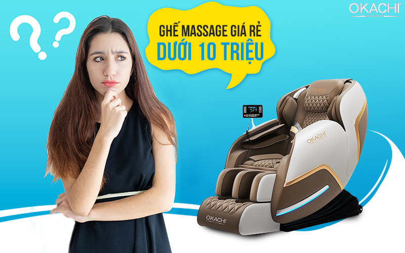 Ghế massage giá rẻ dưới 10 triệu có thật sự an toàn để sử dụng?