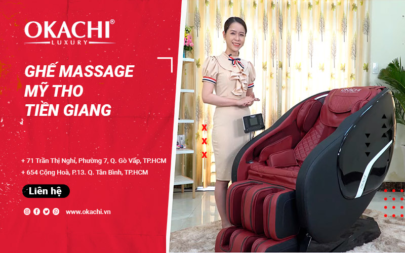 Ghế massage ở Mỹ Tho Tiền Giang chính hãng cho gia đình