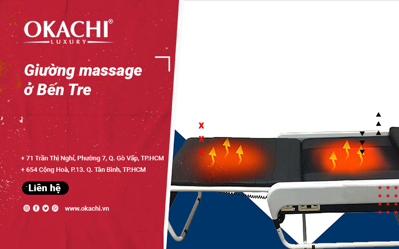 Giường massage ở Bến Tre CHÍNH HÃNG uy tín