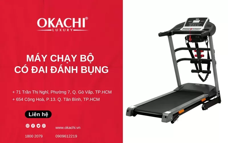 Máy chạy bộ có đai đánh bụng và Cách sử dụng HIỆU QUẢ