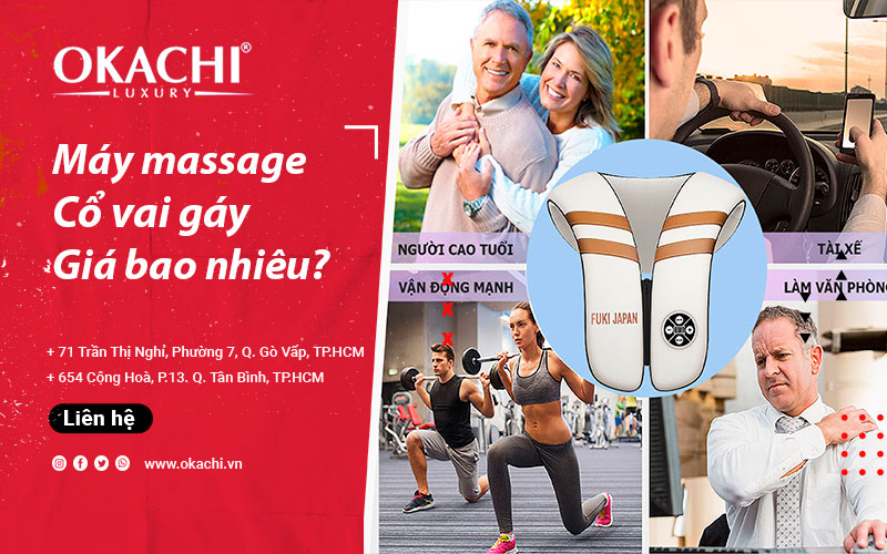 Máy massage cổ vai gáy giá bao nhiêu HỢP TÚI TIỀN