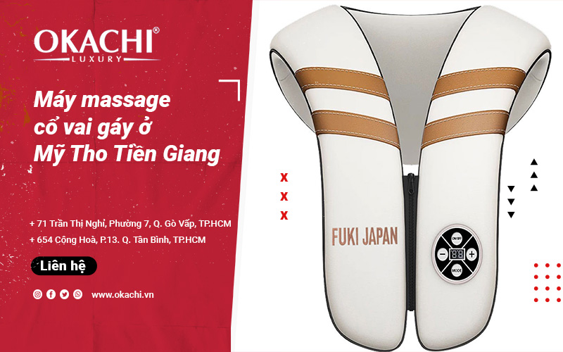 Máy massage cổ vai gáy ở Mỹ Tho Tiền Giang NHỎ GỌN tiện lợi