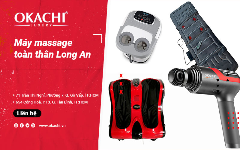 Showroom máy massage toàn thân ở Long An CAO CẤP giá tốt