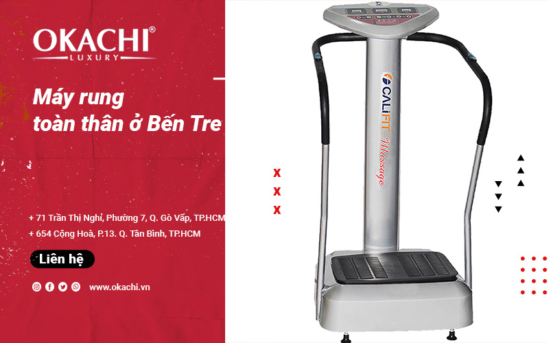 Máy rung toàn thân ở Bến Tre TIỆN LỢI giảm mỡ bụng 