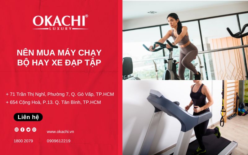 Nên mua máy chạy bộ hay xe đạp tập? Nên chọn lựa hình thức nào?