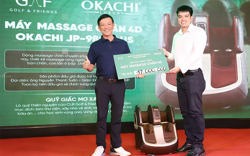 OKACHI - NHÀ TÀI TRỢ BẠC GIẢI GOLF 