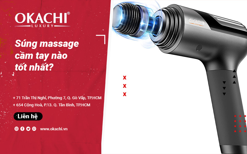 Súng massage cầm tay nào TỐT NHẤT top 2 súng matxa BÁN CHẠY