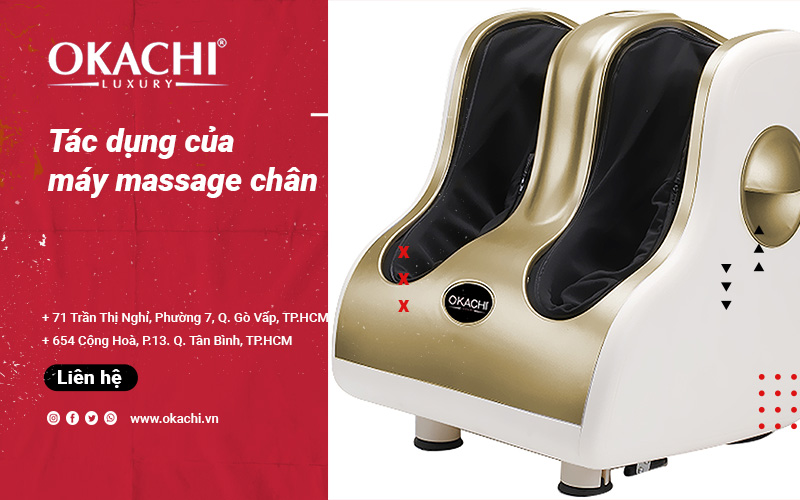 Các tác dụng của máy massage chân CÓ ÍCH đối với sức khỏe