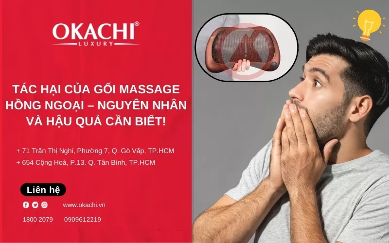 Tác hại của gối massage hồng ngoại – Nguyên nhân và hậu quả CẦN BIẾT!