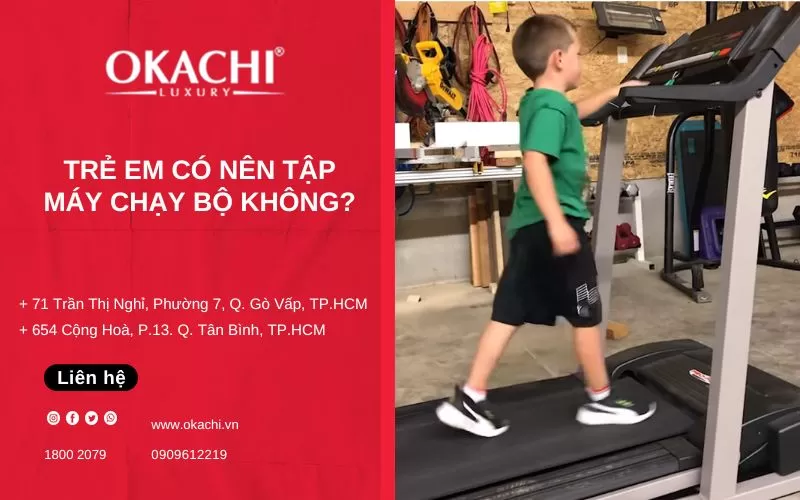 Trẻ em có nên tập máy chạy bộ không? LƯU Ý khi sử dụng