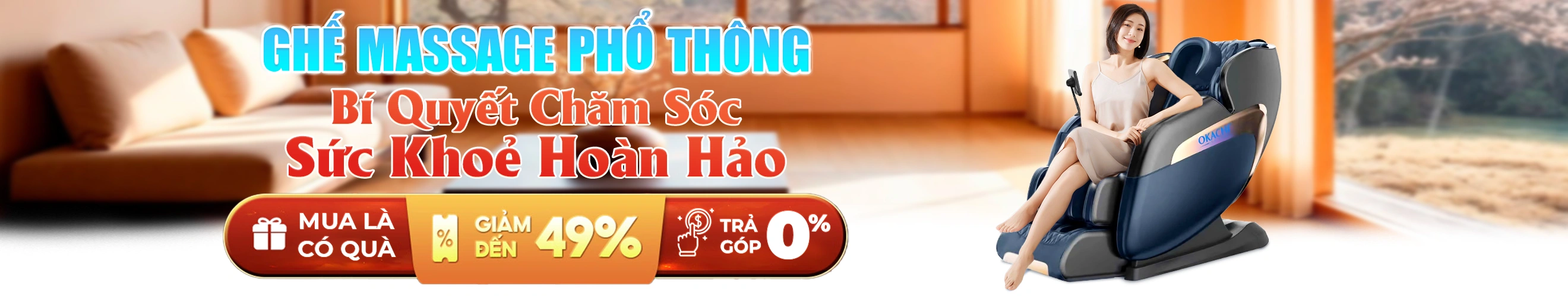 Ghế massage phổ thông 