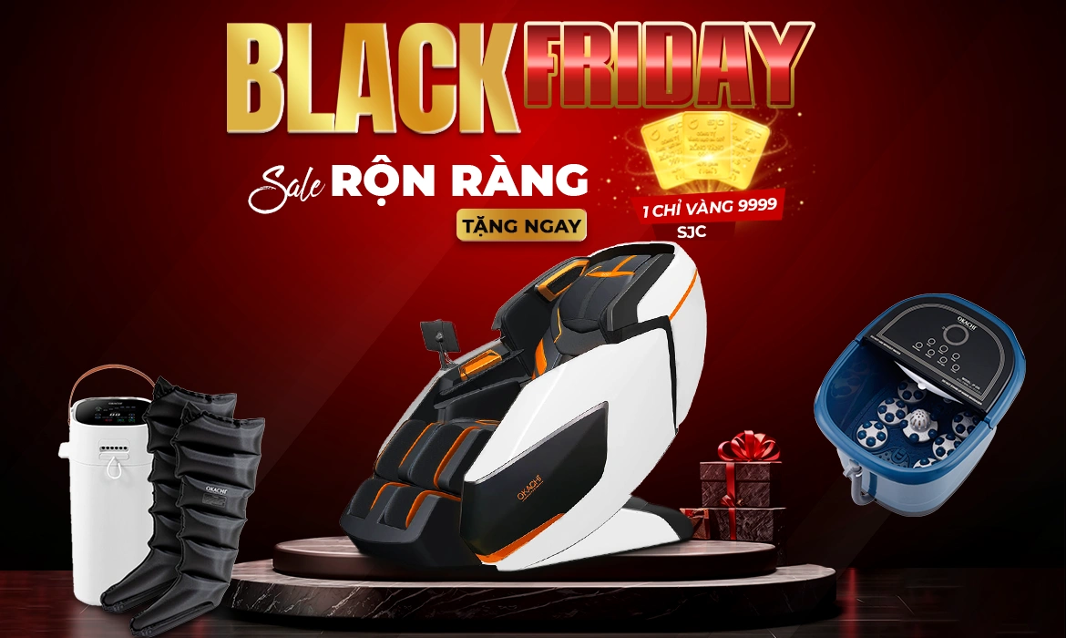 BLACK FRIDAY 2024 - SALE RỘN RÀNG, TẶNG NGAY CHỈ VÀNG CHỈ CÓ TẠI OKACHI