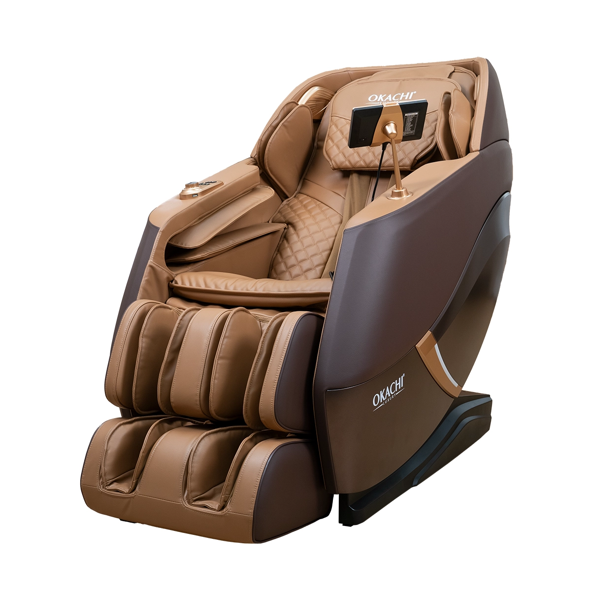 Ghế massage OKACHI 4D  LUXURY JP-5000 Plus (Brown)