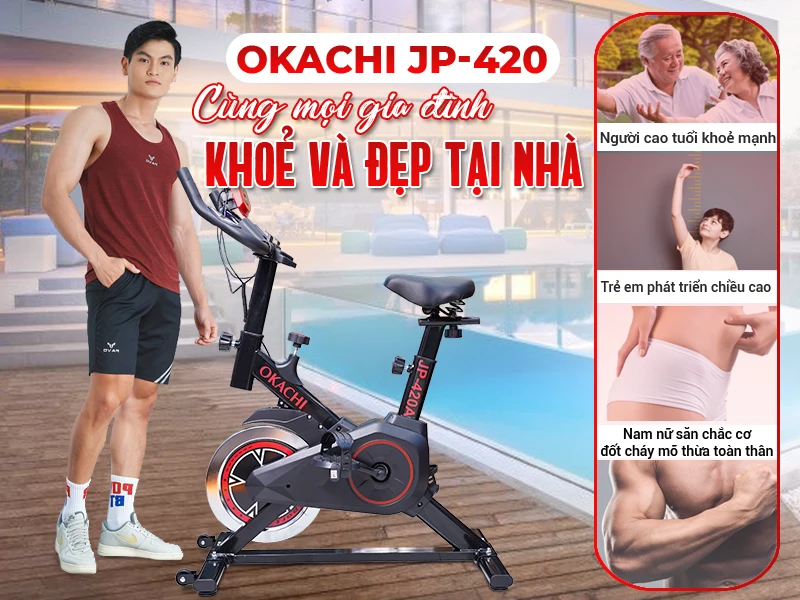 Xe đạp tập thể dục OKACHI JP-420