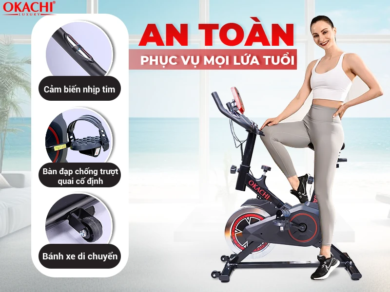 Xe đạp tập thể dục OKACHI JP-420