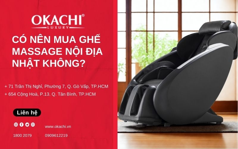 có nên mua ghế massage nội địa nhật không