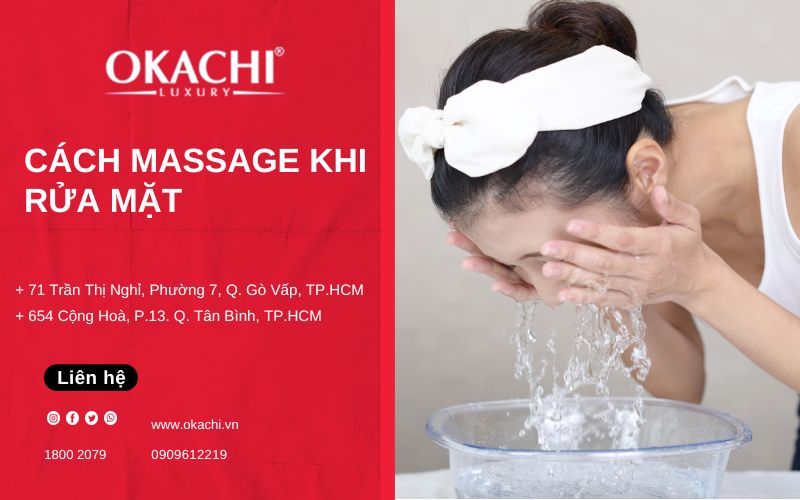 cách massage khi rửa mặt
