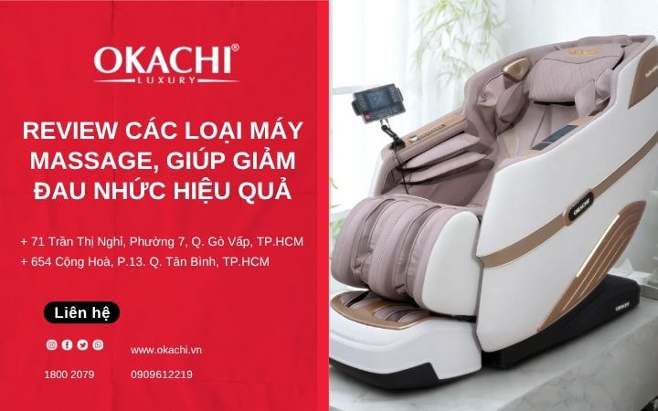 Review các loại máy massage, giúp giảm đau nhức 