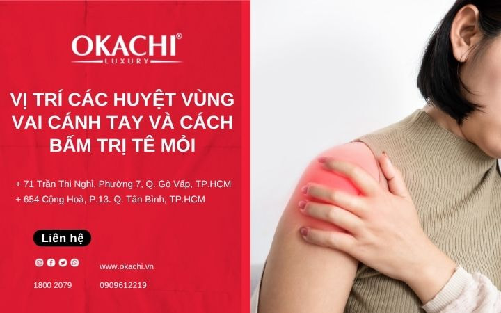 Vị trí huyệt vùng vai cánh tay và cách bấm trị tê mỏi 