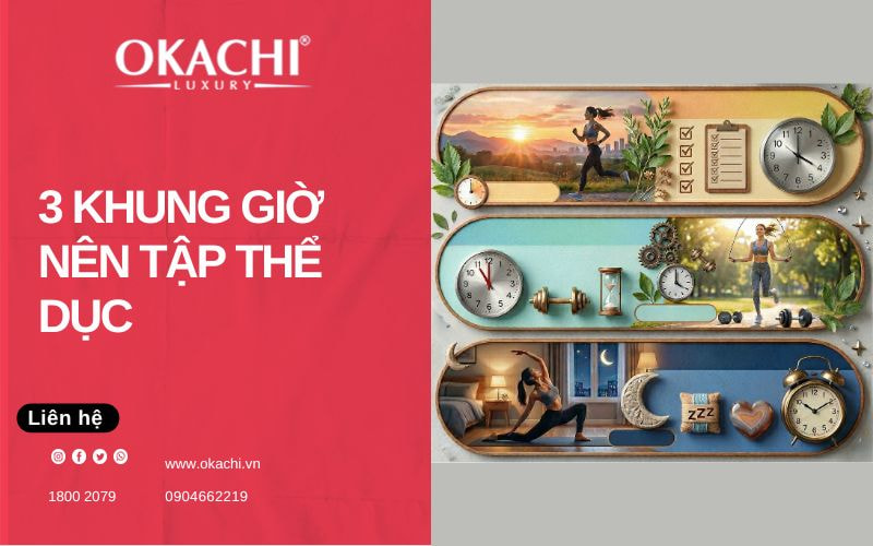3 khung giờ nên tập thể dục