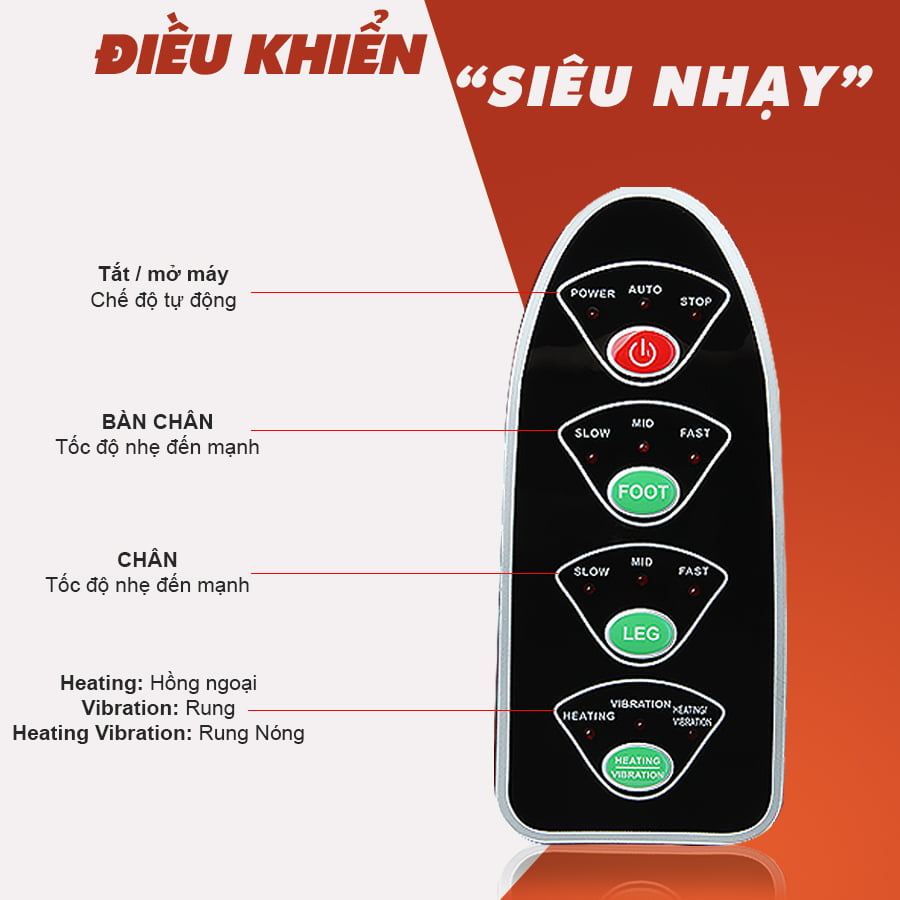 Máy massage chân hồng ngoại 3D OKACHI JP-810 (màu Gold)