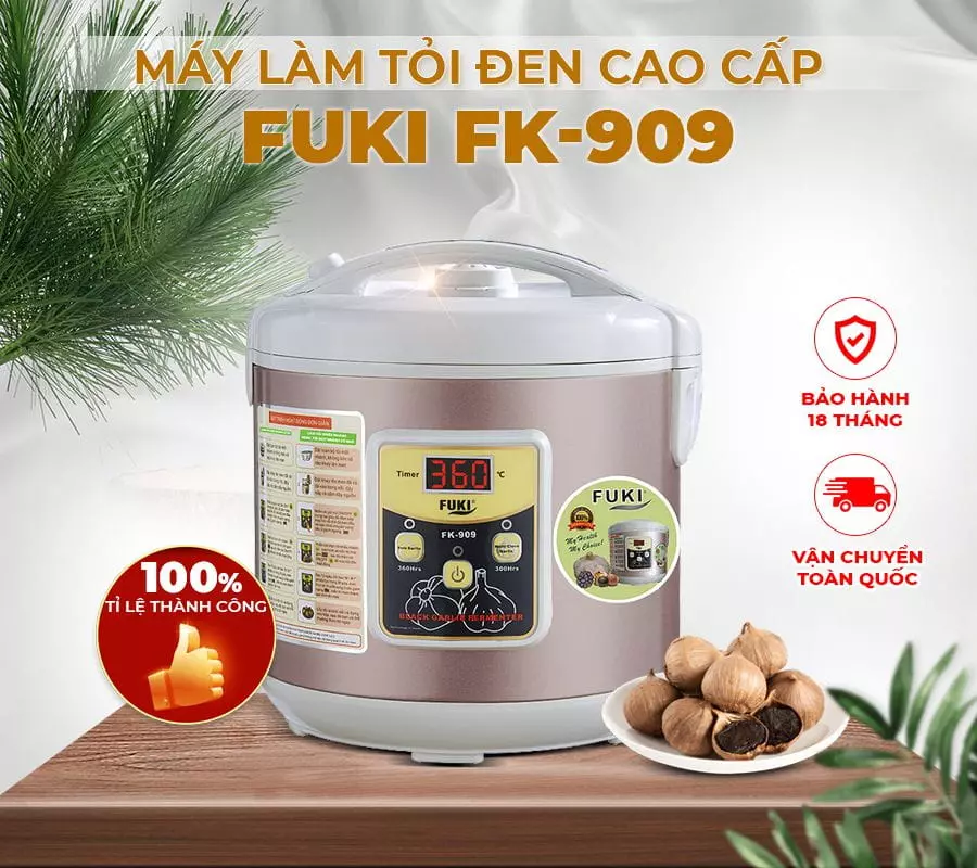 Máy làm tỏi đen Fuki FK-909 dòng cao cấp loại 5L (tím bạc) 