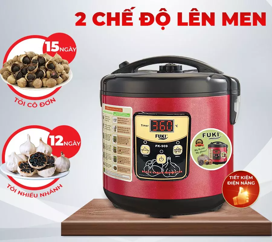Máy làm tỏi đen Fuki FK-909 dòng cao cấp loại 5L (đỏ mận)