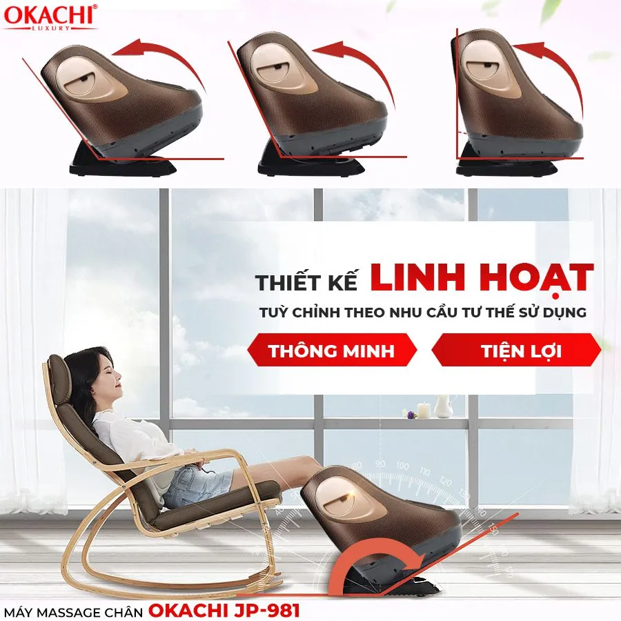 Máy Massage Chân Chuyên Sâu 4D OKACHI JP-981 (Cao cấp)