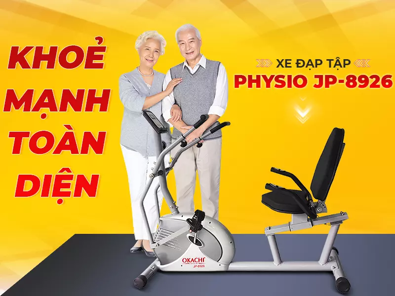 Xe đạp tập thể dục người cao tuổi OKACHI PHYSIO JP-8926 