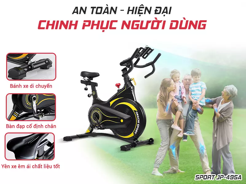 Xe đạp tập thể dục OKACHI SPORT JP-495A