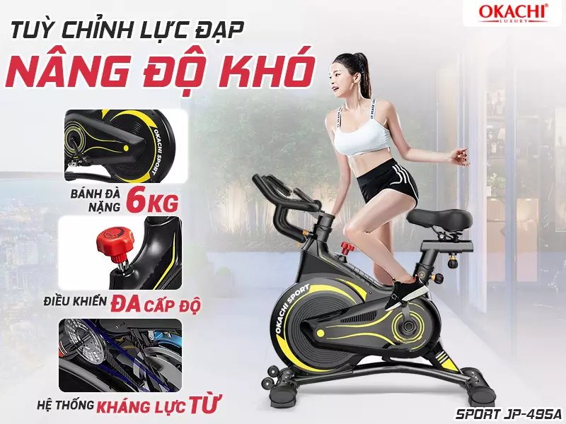 Xe đạp tập thể dục OKACHI SPORT JP-495A