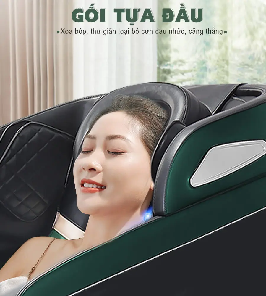 Ghế massage toàn thân OKACHI Luxury Star JP-i9 xanh (hàng trưng bày mới 96%)