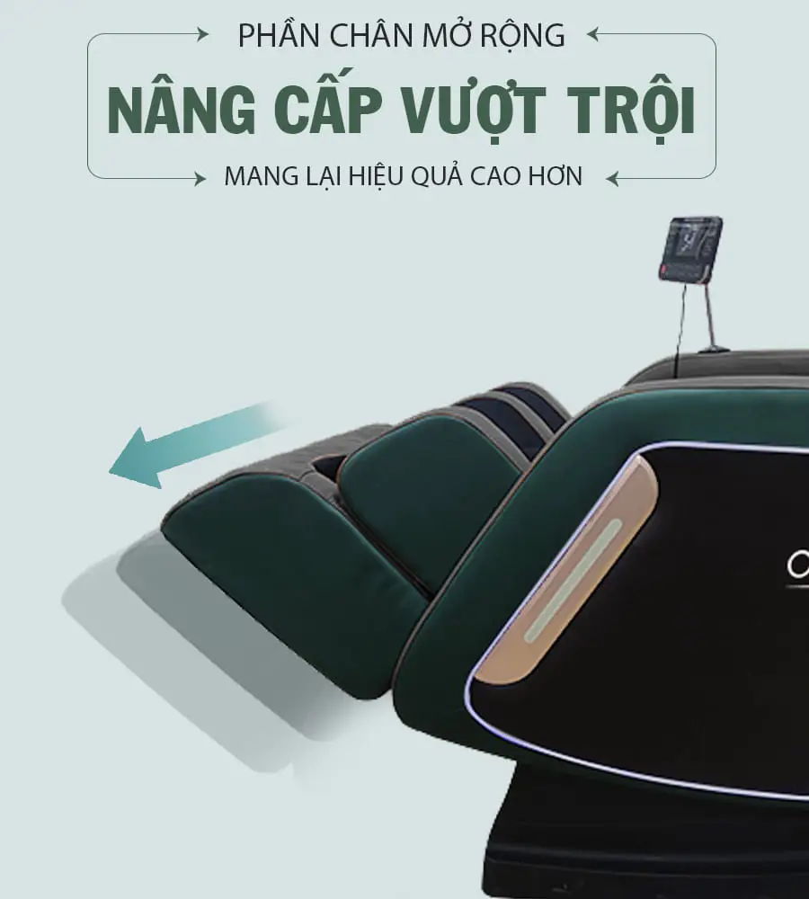 Ghế massage toàn thân OKACHI Luxury Star JP-i9 xanh (hàng trưng bày mới 96%)