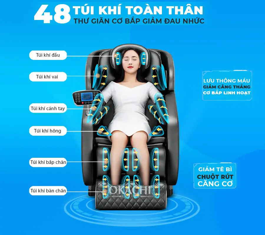 Ghế massage toàn thân OKACHI LUXURY Star JP-I9