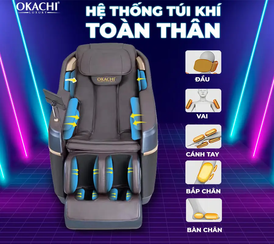 Ghế Massage Toàn Thân OKACHI LUXURY JP-i15