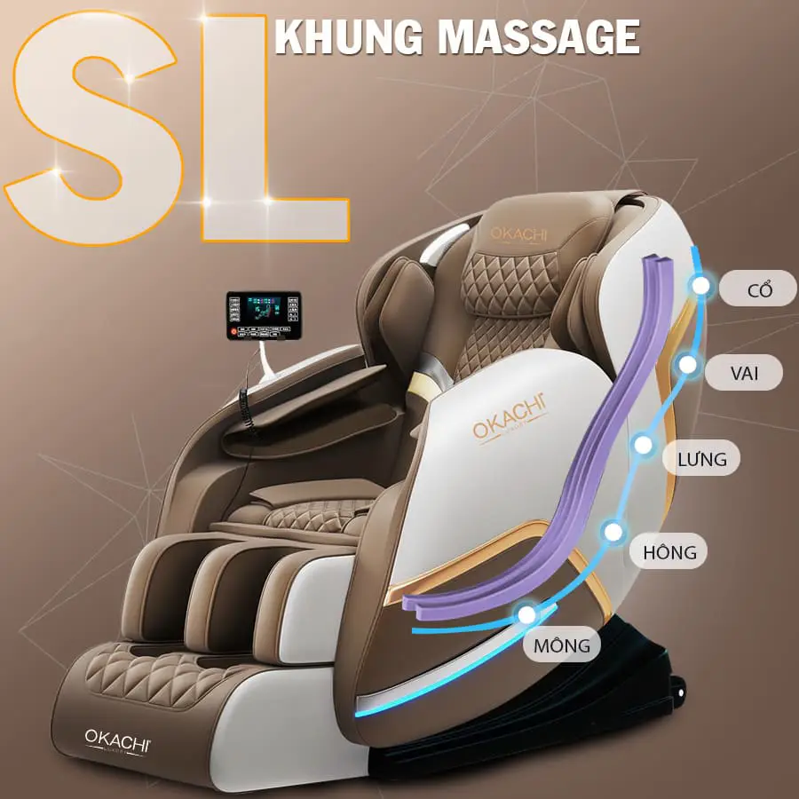 Ghế massage toàn thân Okachi Luxury Star JP-i20 Plus