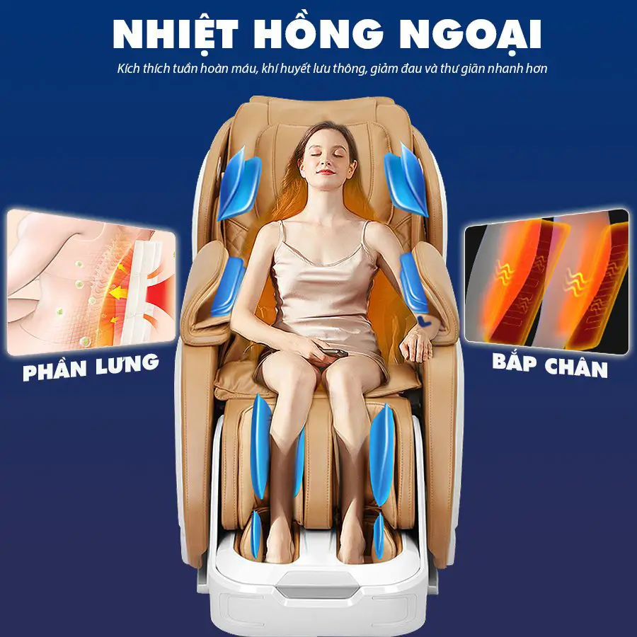Ghế massage toàn thân OKACHI Star JP-i60 (Trắng)