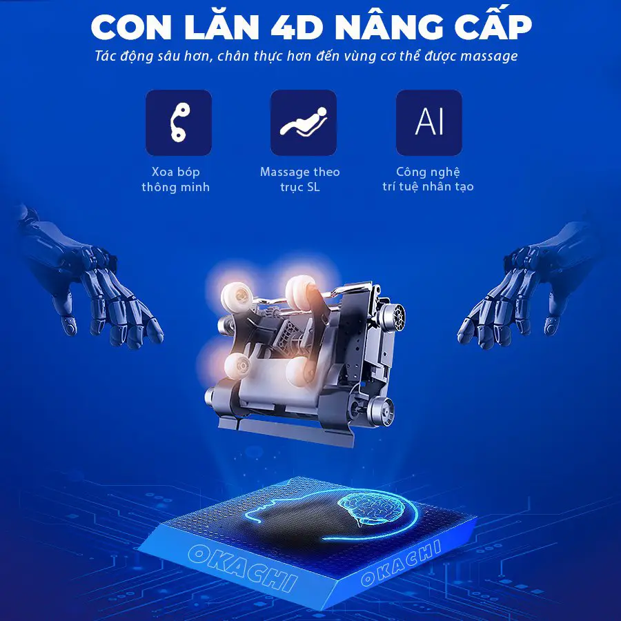 Ghế massage toàn thân OKACHI Star JP-i60 (Trắng)