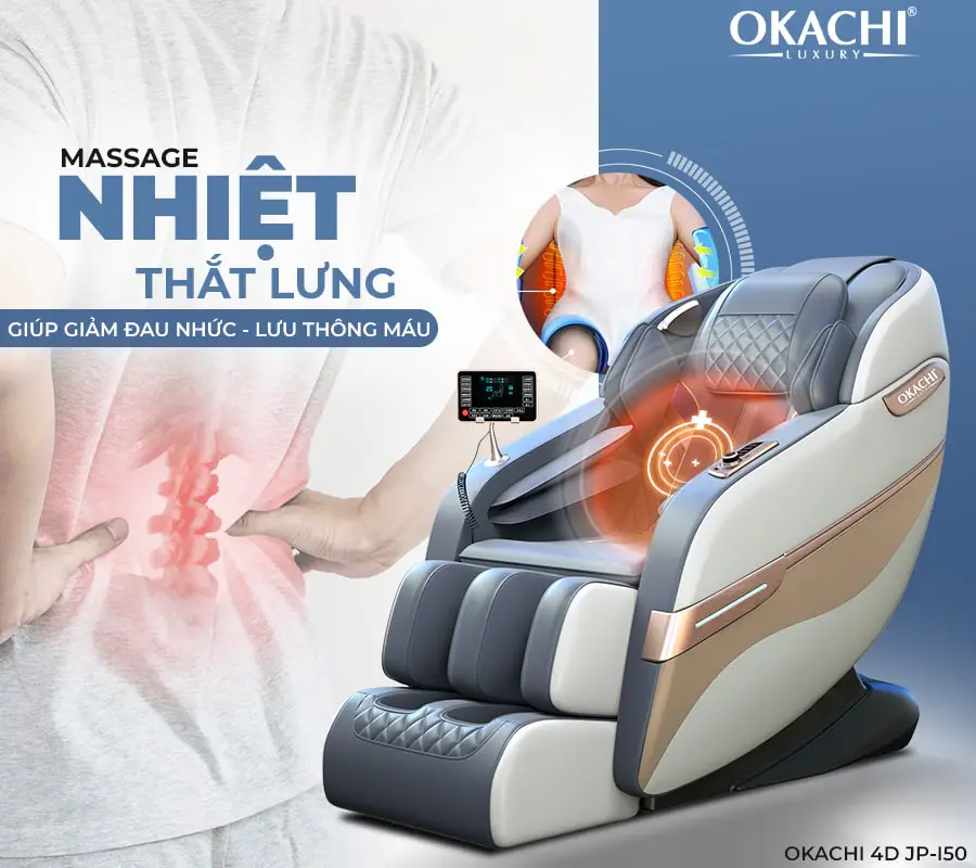 Ghế massage toàn thân OKACHI 4D JP-I50 (cao cấp)