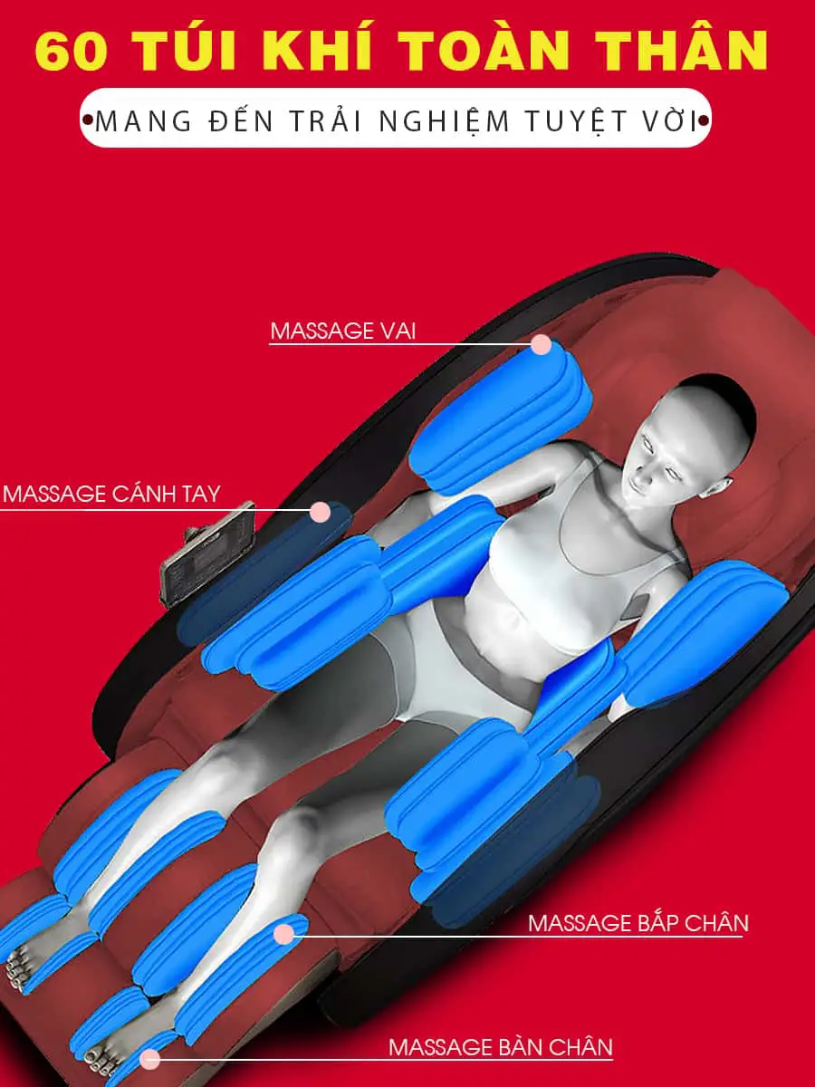 Ghế massage toàn thân CHÍNH HÃNG OKACHI LUXURY JP-I86