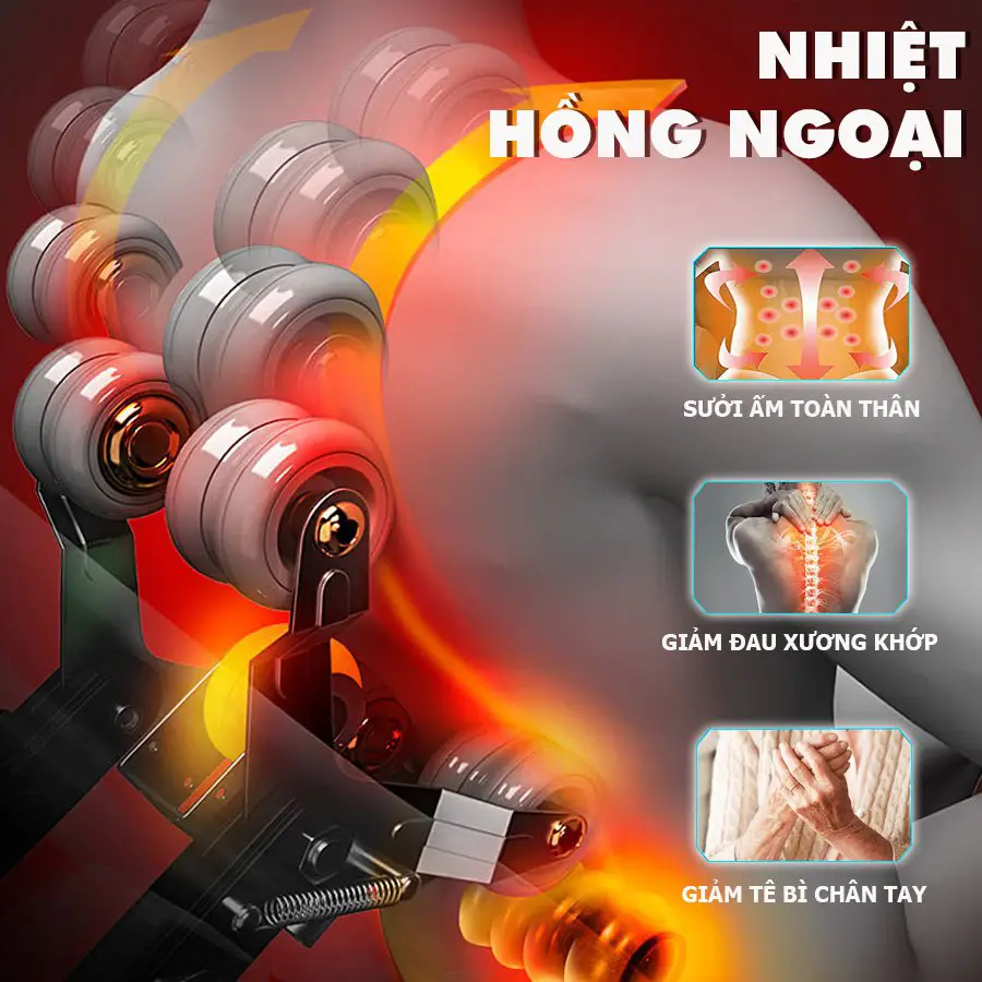 Ghế massage toàn thân OKACHI OTO STACK SK-01(Black)