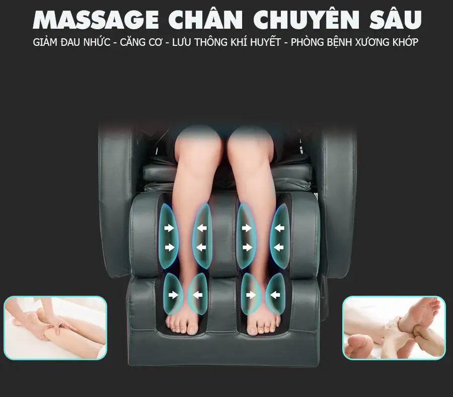 Ghế massage toàn thân OKACHI OTO STACK SK-01(Black)